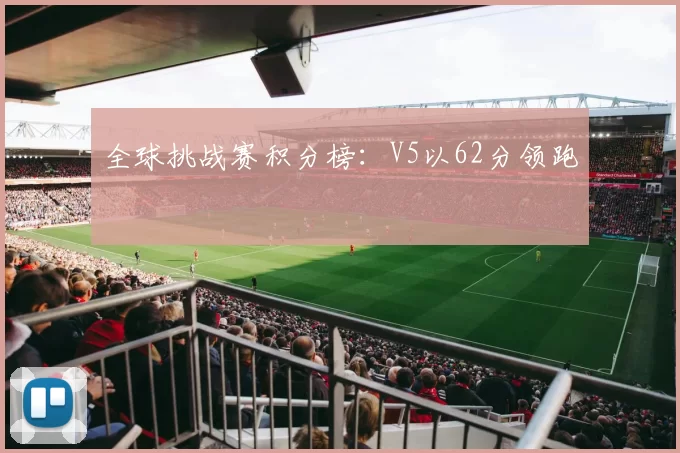 全球挑战赛积分榜：V5以62分领跑